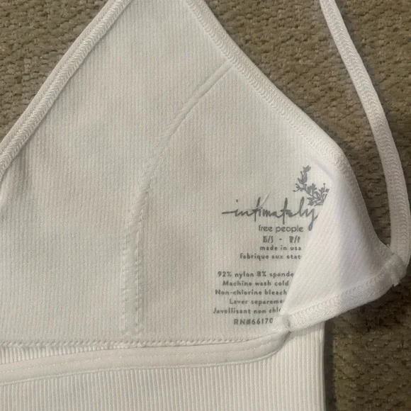 Free People White Ribbed Top - Picture 4 of 5